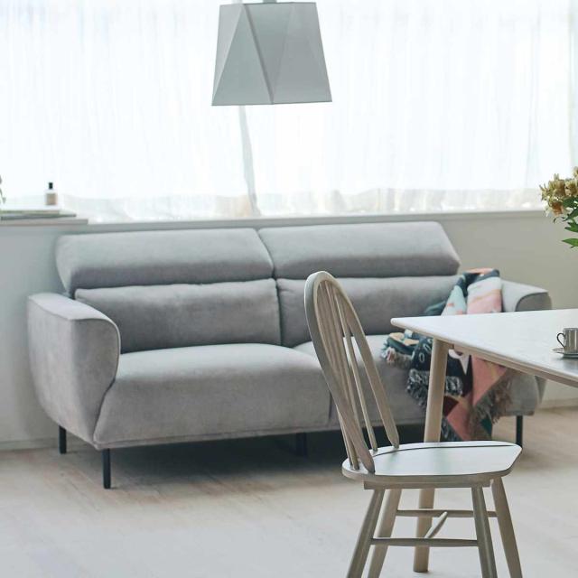 form ソファ 3人掛け 幅185cm ガルニ （ 開梱設置 リクライニング ヘッドレスト 7段階 リビングソファ sofa 肘掛け 脚 取り外し ファブリック ダイニングソファ ポケットコイル ローソファ フロアソファ ）_9