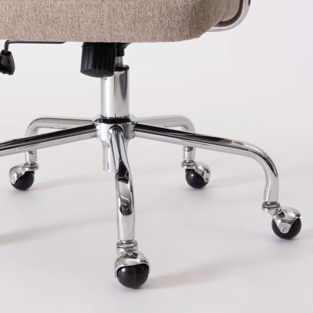 form オフィスチェア 昇降式 座面高44〜51cm デスクチェア エルダー （ ワークチェア パソコンチェア キャスター付き ラタン調 天然木 木製 肘掛け スチール 学習椅子 勉強椅子 座面 高さ調節 イス オフィス 仕事 ）_13