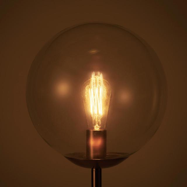 スタンドライト LED対応 電球付き 大理石 フロアライト （ ガラス 丸 丸型 ガラスシェード LED フロア スタンド 大型 ライト フロアランプ 照明 スチール 異素材 レトロ調 北欧 モダン ヴィンテージ調 おしゃれ ）_16