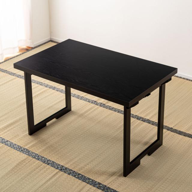 テーブル 幅95cm 折りたたみ 法事テーブル （ 机 折り畳み 1人用 2WAY ハイテーブル ローテーブル フォールディング 木目調 お座敷 座敷 法事 和風 完成品 写経 奥行60cm 料亭 旅館 神社 お寺 宴会 シンプル ）