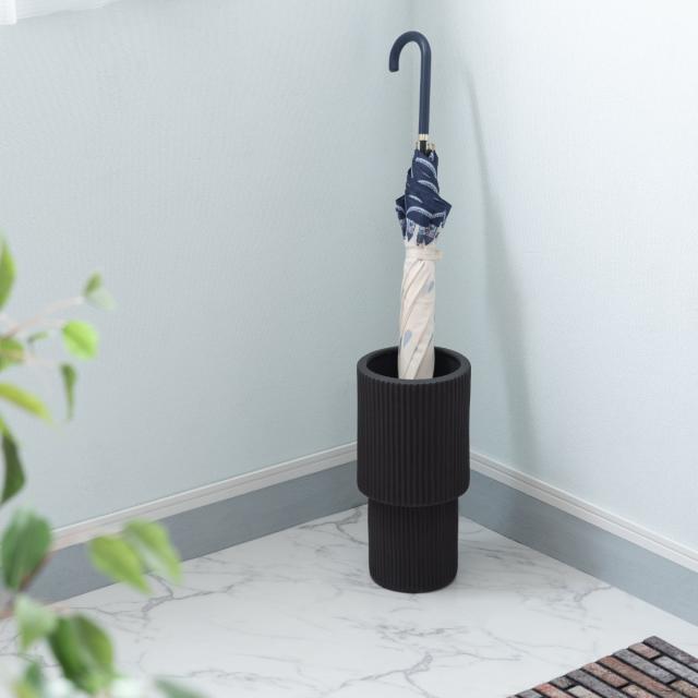 傘立て 陶器 モダン コーデュロイ模様風 （ 傘たて 傘 収納 おしゃれ