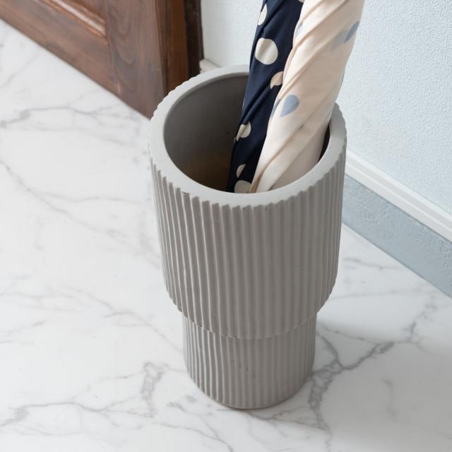 傘立て 陶器 モダン コーデュロイ模様風 （ 傘たて 傘 収納 おしゃれ
