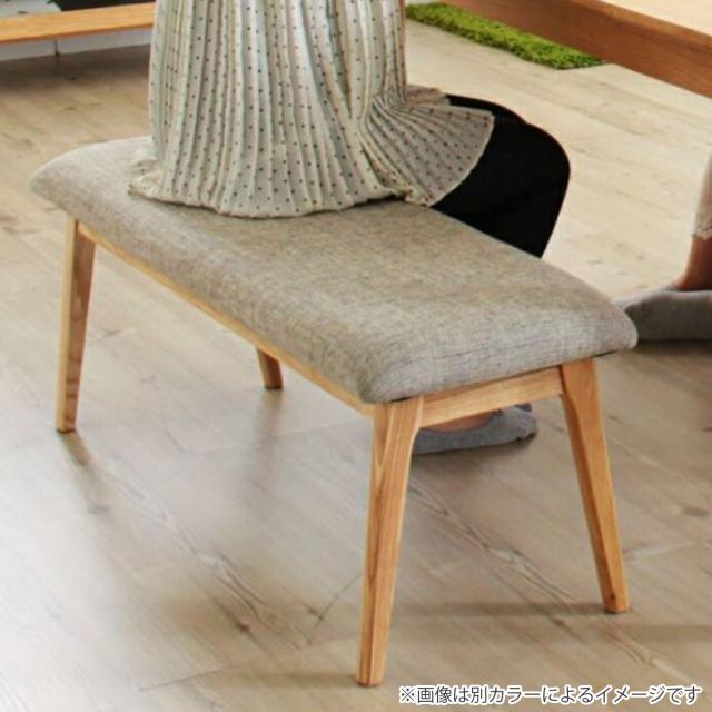 ダイニングベンチ 幅102cm モタ 木製 完成品 （ ダイニング ベンチ イス 椅子 食卓椅子 天然木 背もたれなし スツール 長椅子 ダイニングチェア 座面 広め 食卓ベンチ ファブリック チェアー 食卓 リビング 木製椅子 リビングチェア ）_2