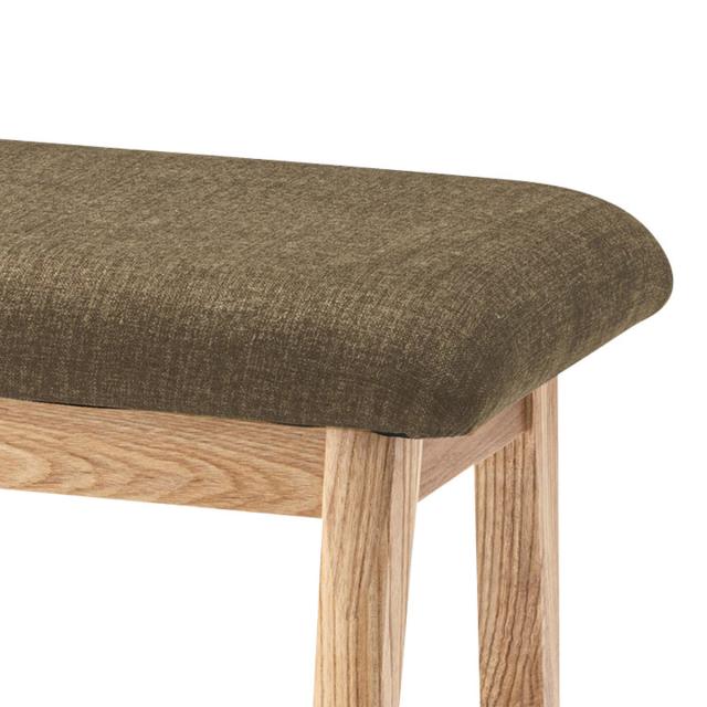 ダイニングベンチ 幅102cm モタ 木製 完成品 （ ダイニング ベンチ イス 椅子 食卓椅子 天然木 背もたれなし スツール 長椅子 ダイニングチェア 座面 広め 食卓ベンチ ファブリック チェアー 食卓 リビング 木製椅子 リビングチェア ）_3