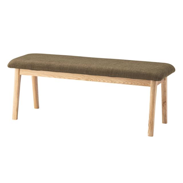 ダイニングベンチ 幅102cm モタ 木製 完成品 （ ダイニング ベンチ イス 椅子 食卓椅子 天然木 背もたれなし スツール 長椅子 ダイニングチェア 座面 広め 食卓ベンチ ファブリック チェアー 食卓 リビング 木製椅子 リビングチェア ）_7