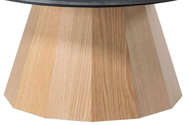 form ローテーブル 脚のみ 天板別売り形 パルマ （ ローテーブル専用脚 テーブル 脚 専用 一本脚木製 天然木 オーク 多角形 リビングテーブル センターテーブル 木製脚 組み合わせ ）_8