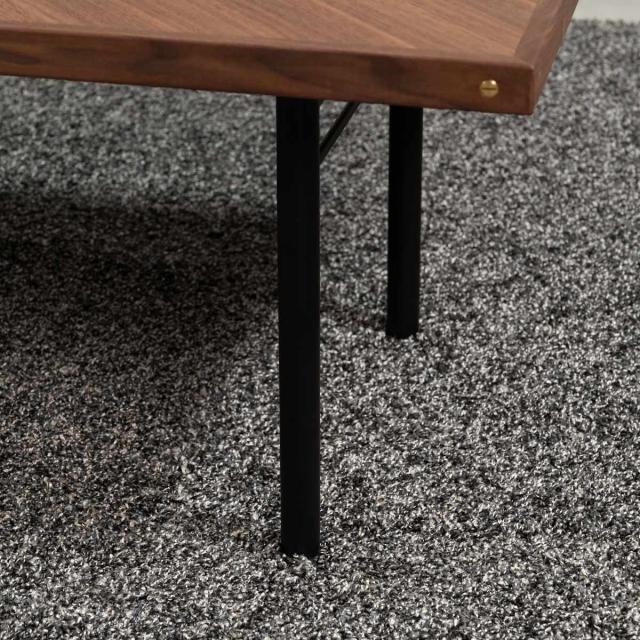 form ローテーブル 幅110cm 木製 天然木 ヘリンボーン ジュニパー （ テーブル 机 長方形 奥行50cm センターテーブル リビングテーブル リビング 木製テーブル おしゃれ コーヒーテーブル スチール ）