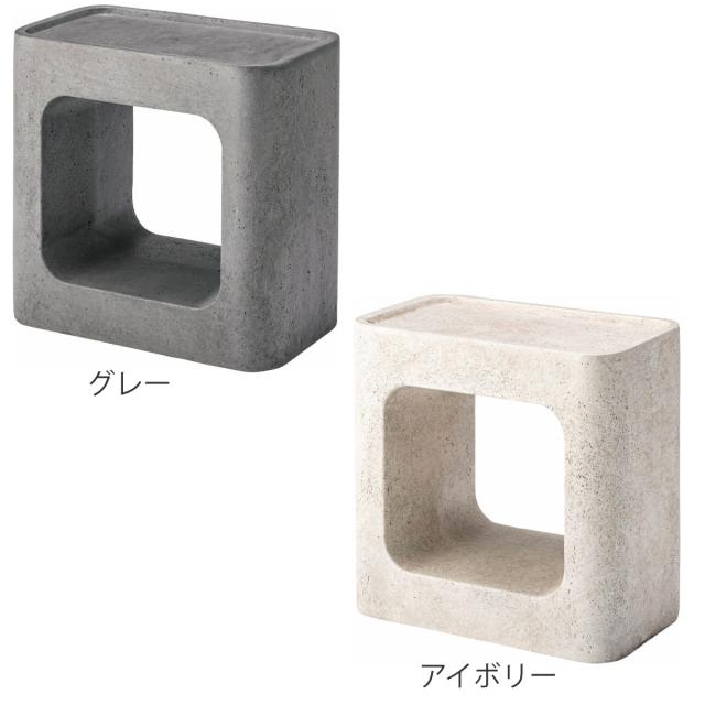 サイドテーブル 高さ41cm 棚付き FORMA 完成品 （ ミニテーブル テーブル ソファサイド ベッドサイド 四角 オブジェ オープン収納 ナイトテーブル コーヒーテーブル ベッドテーブル 玄関 ディスプレイ 飾り台 ）_3