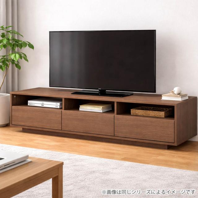 ブラウン木製テレビ台 引き出し付き テレビ台 幅150cm 引き出し付き 木製 ローボード （ TV台 棚 ラック