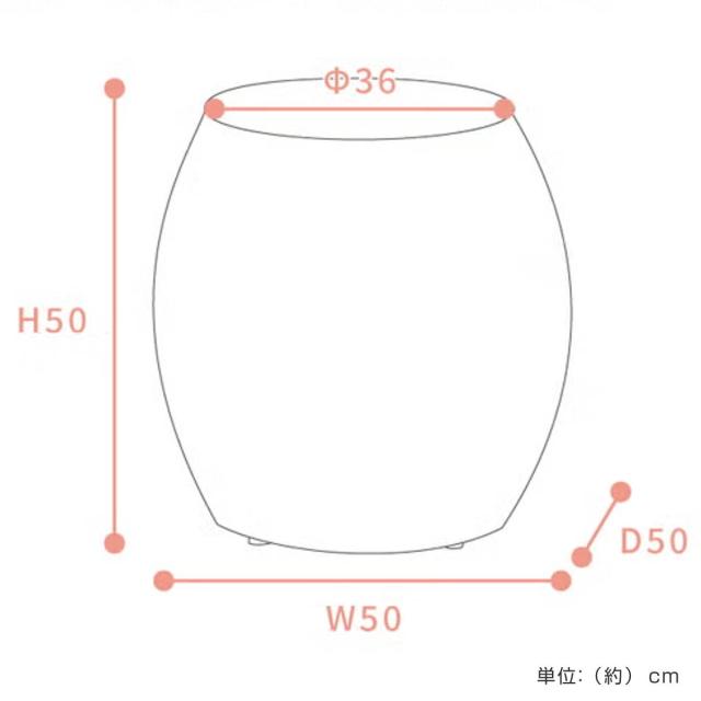 サイドテーブル 高さ50cm 円形 収納付き バレル （ ミニテーブル テーブル ラタン調 収納 ソファサイド ベッドサイド 丸テーブル プランターカバー ナイトテーブル コーヒーテーブル ベッドテーブル 玄関 ブランケット 小物収納 ）_4