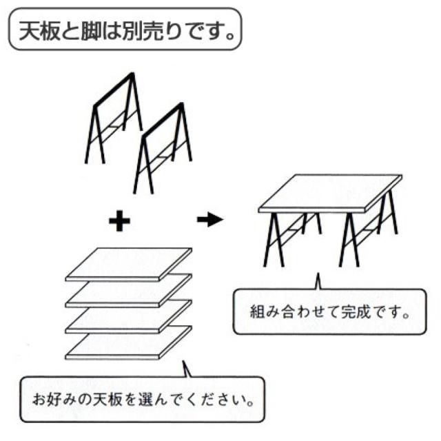 天板用　脚 7D テーブル脚＜サイズオーダー＞｜家具脚｜【上手工作所】