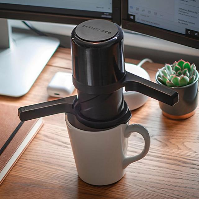コーヒードリッパー BARISTA＆CO Twist Press Black （ バリスタ＆コー コーヒーメーカー 1杯用 食洗機対応 コーヒープレス コーヒー プレス 珈琲 ドリッパー ツイストプレス カフェプレス アウトドア 旅行 おしゃれ プレスコーヒー ）