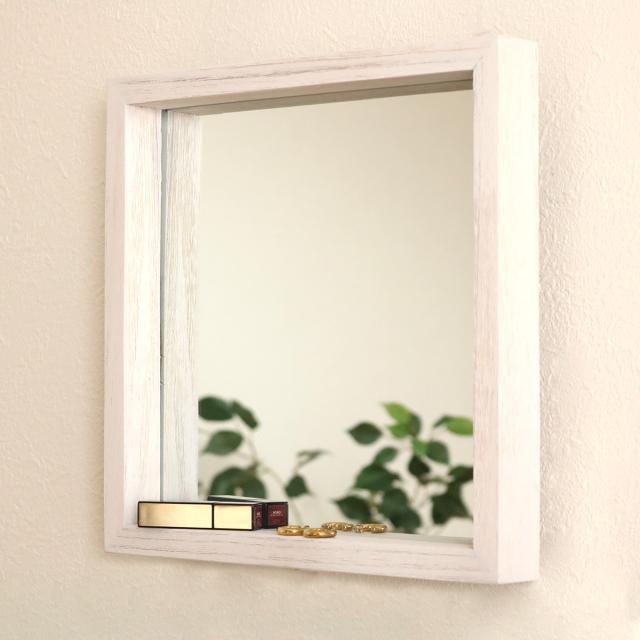 ボックスミラー 幅30cm Paulo 木製 桐 壁掛け 鏡 壁掛け（ 鏡 ミラー