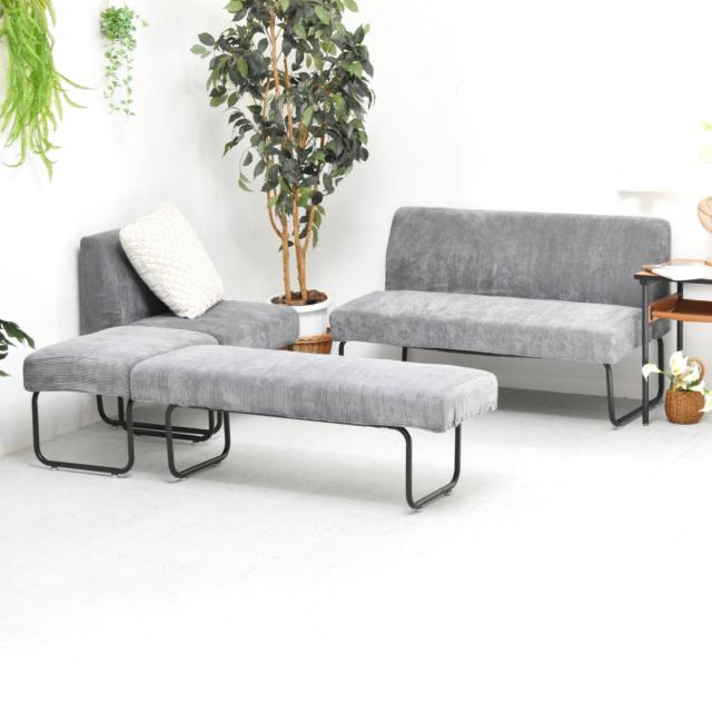 ダイニングベンチ カバー 2人掛け コーデュロイ （ ソファカバー