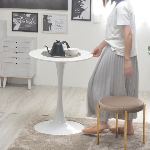 ダイニングテーブル　70CM ホワイト　丸い　サイドテーブル　オシャレ 楽天市場】カフェテーブル 幅70cm 丸 ホワイト （ 丸テーブル