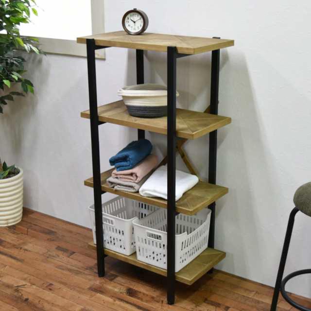 フリーラック 約幅74cm スチール アイアン コンクリート 組立