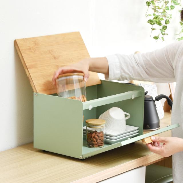 ブレッドケース 両開き （ 木製 おしゃれ 北欧 天然木 ブレット