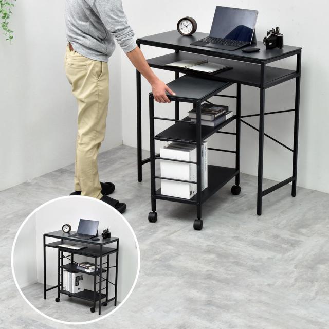 カウンターテーブル 幅120cm セラミック天板 CERABILL （ キッチンカウンター スリム テーブル 奥行40 収納 棚付き 強化ガラス セラミック 高さ90 キッチン収納 家電 レンジ台 作業台 熱に強い 傷に強い ゴミ箱収納 レンジボード ）