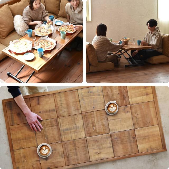 ダイニングテーブル 昇降式 幅122.5cm infinite （ テーブル