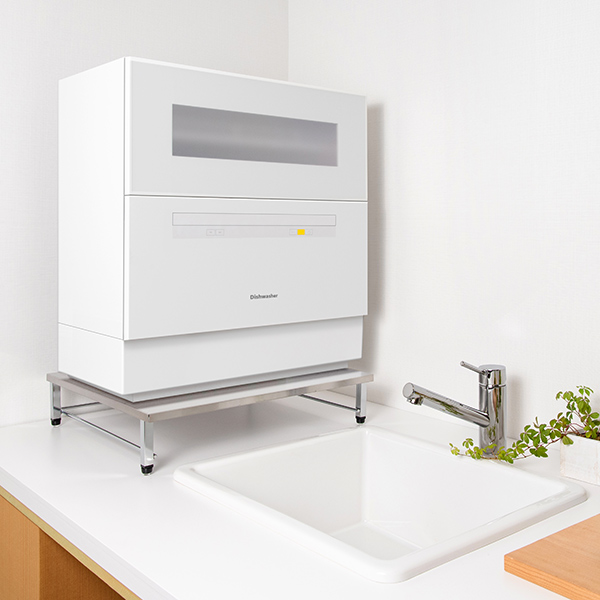 食洗機ラック ステンレス製 シンクに渡して使える アジャスター付き 食洗機台 食器洗浄機台 食器洗浄機ラック 食洗機 専用 置き台 作の通販はau Pay マーケット インテリアパレット