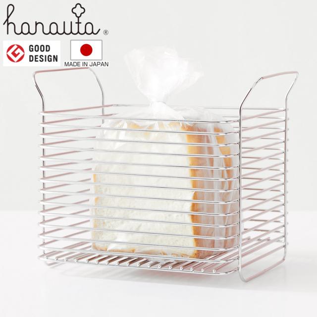 キッチンバスケット L hanauta ハナウタ シルバー （ ワイヤーバスケット ワイヤーラック 収納バスケット ステンレス 日本製 かご 深型 収納かご 小物入れ 収納ボックス 整理ボックス スタッキングバスケット ）