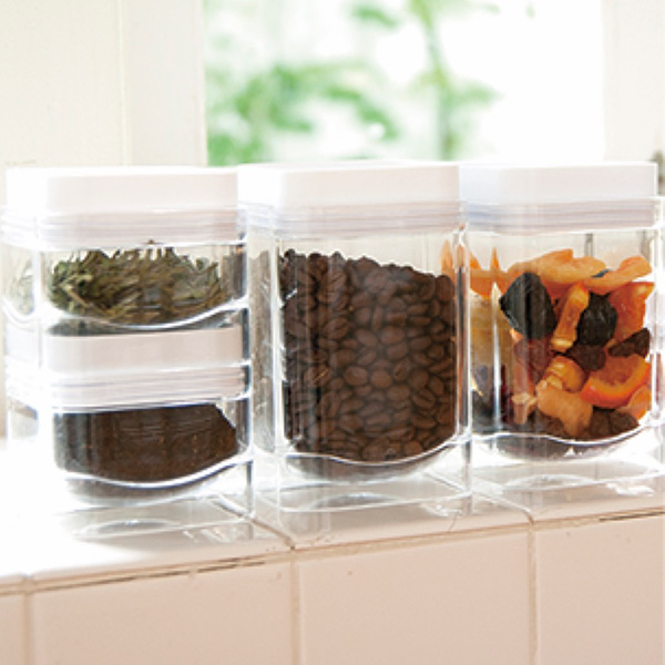 キャニスター スタッキング 0ml 角型 樹脂製 保存容器 ストッカー 調味料入れ スパイスボトル 調味料ポット 調味料容器 スパイス容の通販はau Pay マーケット リビングート