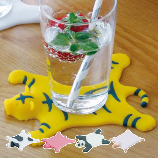 コースター 動物 おしゃれ シリコン アニマルラグコースター シリコンコースター コップ敷き 動物 可愛い 水洗い 茶托 グラスマット の通販はau Pay マーケット リビングート