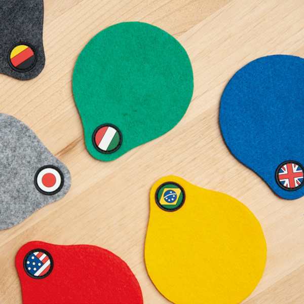 コースター フェルト おしゃれ Felt Coaster フェルトコースター コップ敷き 国旗 シンプル 吸水 茶托 グラスマット 布製 布コースタの通販はau Pay マーケット リビングート