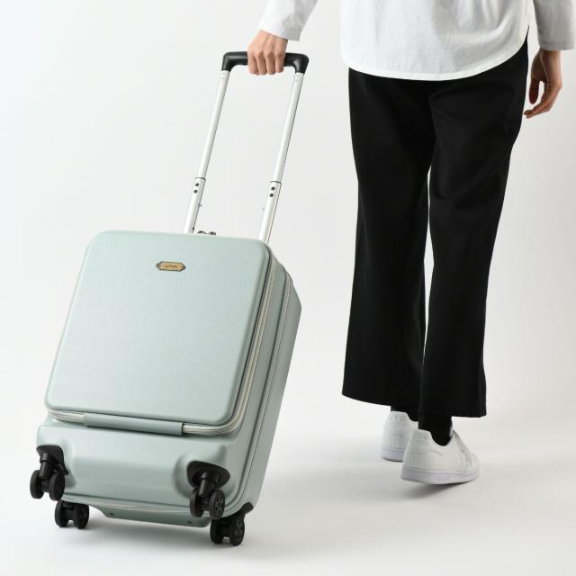 MILESTO キャリーケース キャビンサイズ フロントポケット付き