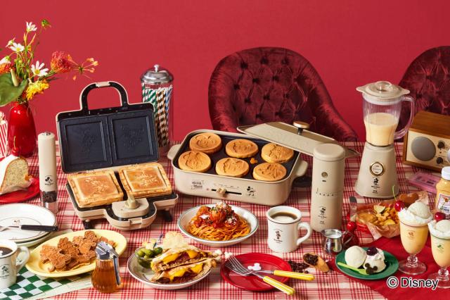 BRUNO ホットサンドメーカーダブル 両面焼き DISNEY （ ブルーノ ホットサンド ディズニー American Diner ミニケーキ ダブル タイマー付き おしゃれ コンパクト 立てて収納 取り外しOK キッチン家電 調理家電 ） ホットサンドメーカー（電気系）