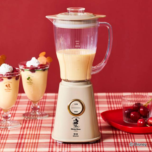 BRUNO コンパクトブレンダー DISNEY 氷も砕ける （ ブルーノ ブレンダー ディズニー American Diner 電動ミキサー スムージー 目盛り付き ミキサー かわいい コンパクト ジューサー アイスクラッシャー おしゃれ ）