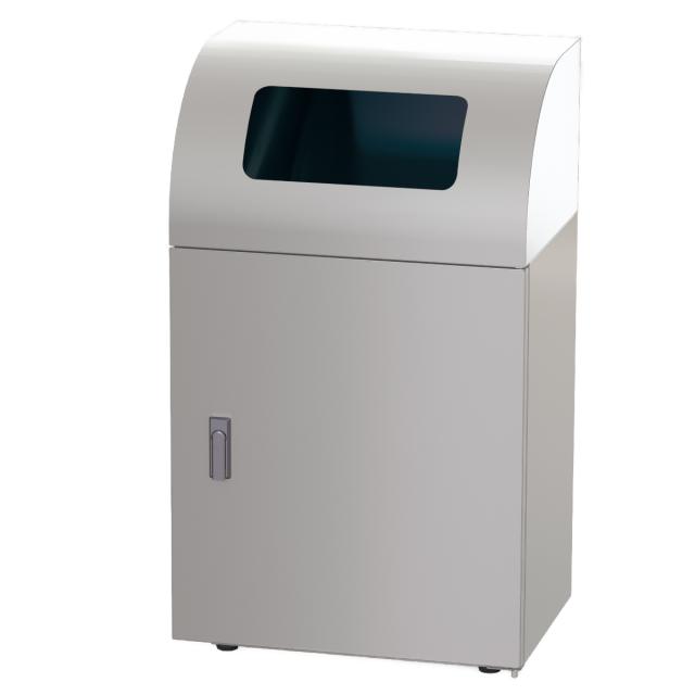 屋内用ゴミ箱 業務用ダストボックス 36L 幅50cm 一般ゴミ用タイプ リサイクルトラッシュ ステンレスヘアライン仕上げ （ 法人限定 ゴミ箱 ダストボックス 屋内 36リットル 分別ゴミ箱 分別 ごみ箱 中容器付き ）