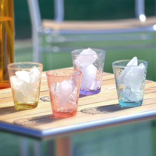 タンブラー 310ml コップ プラスチック ハマー Uca 同色4個セット アクリルコップ プラコップ グラス 割れにくい グラス カップ 透明 の通販はau Pay マーケット リビングート