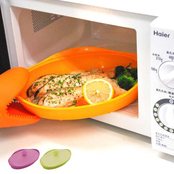 電子レンジ 調理器具 スチーマーオーバル シリコン製 レンジ 調理器 レンジ調理器 シリコンスチーマー スチーマー 食洗機対応 オーブの通販はau Pay マーケット リビングート