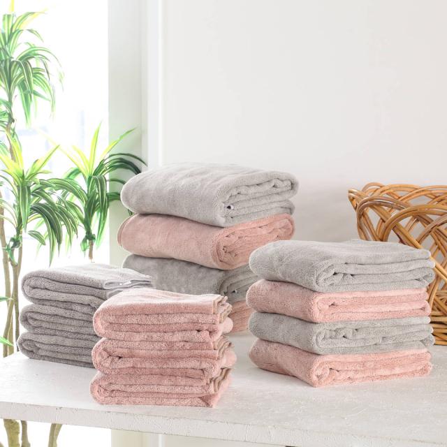 バスタオル マイクロファイバー 60×120cm カラリデイ 2枚組 （ タオル