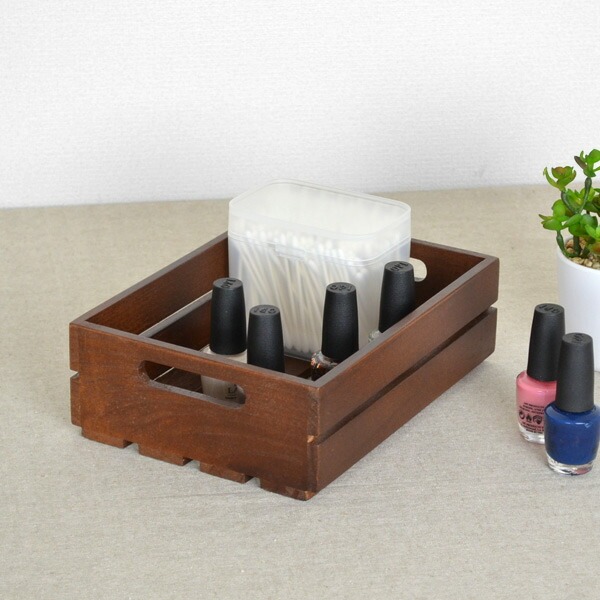 小物収納 チェリーウッド ダイスボックス M 31×23cm （ 収納ボックス