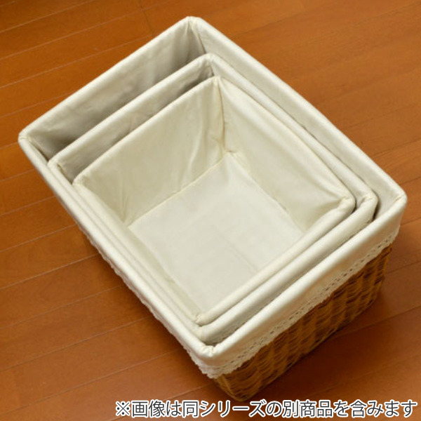 ♡自然素材♡収納カゴ ちどり産業 かご バスケット 収納 約 幅42×奥行33.5×高さ21.5cm