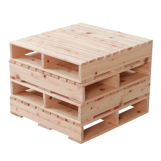 繊細すのこ パレットベッド ハーフパレット 4枚入り 国産ひのき すのこ 日本製 （ 50cm 正方形 フロアベッド ロータイプ 連結可能 組合せ アレンジ ベット 自由 シンプル ナチュラル 無塗装 木製 天然木 ）_19
