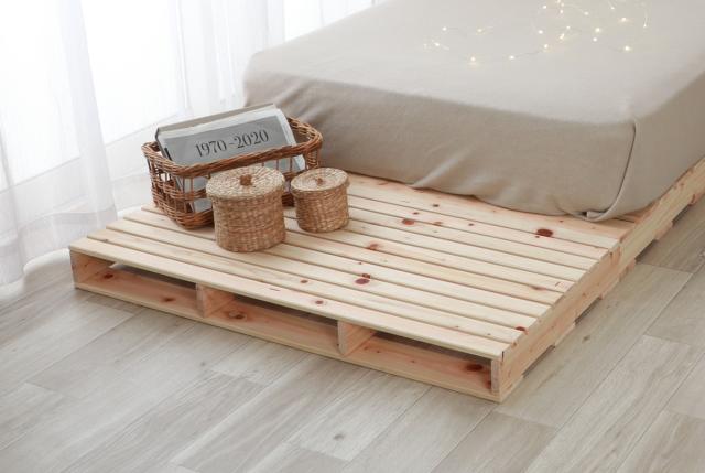 繊細すのこ パレットベッド シングルパレット 単品1枚 国産ひのき すのこ 日本製 （ 98×50cm 連結可能 組合せ アレンジ ベット 自由 シンプル ナチュラル 無塗装 木製 天然木 ）_3