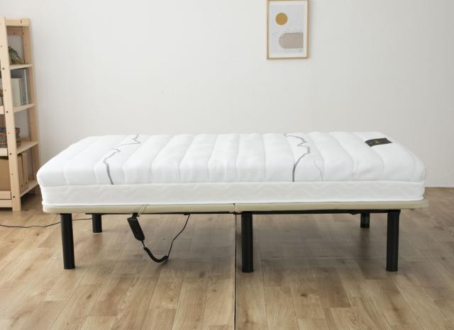 電動ベッド セミダブル ヘンロ 静音 無段階リクライニング （ 2