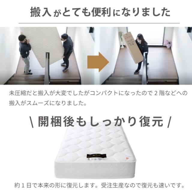 硬さの選べるマットレス セミダブル 抗ウイルス 夜香ハイグレード デオファクター ポケットコイル ホワイト （ 体圧分散 抗カビ 抗菌 防臭 防ダニ ソフト 柔らかめ レギュラー 普通 ハード 硬め ）