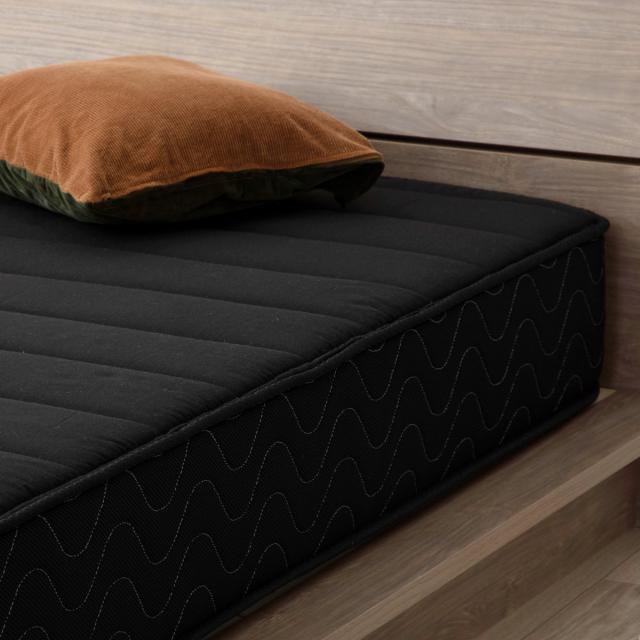 硬さの選べるマットレス キングサイズ ブラック 夜香ハイグレード