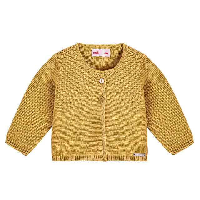 カーディガン condor 子供用 5歳〜8歳 Garter stitch cardigan （ コンドル ニットカーディガン トップス 羽織 長袖 子供服 綿 コットン 