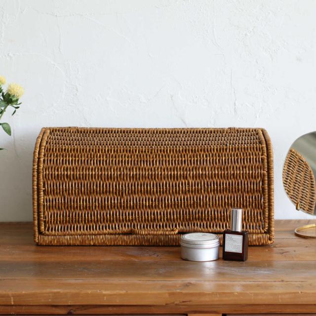 ユティル ブレッドケース ロング （ 洗える 調味料ラック パンケース ブレッドボックス パン入れ 収納ケース パン 食パン 入れ 食パンケース キッチン 収納 かご カゴ 籠 籐かご風 小物収納 北欧 北欧風 ナチュラル ）の通販は 4,905円