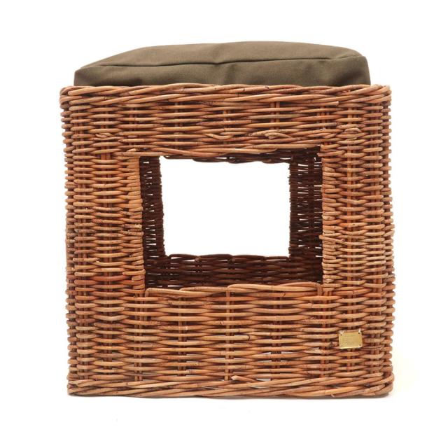 トイレカバー 猫 トイレ ラタン （ 猫トイレカバー カバー