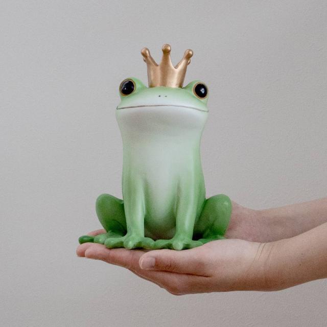 ガーデン オーナメント 王冠カエル Copeau （ コポー カエル