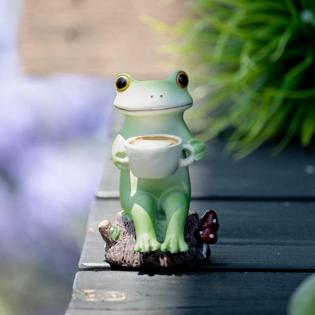 【美品】可愛いカエルたち　オーナメント６点セット★コポーなど 美品】可愛いカエルたち オーナメント6点セット☆カエルのコポー など