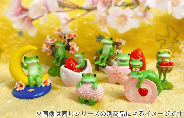 コポー いちごとカエル カエル 置物 （ Copeau 置き物