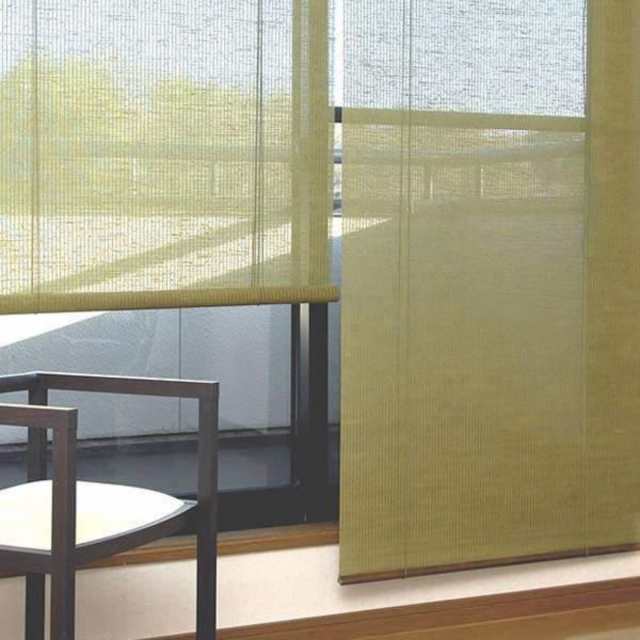 ロールスクリーン(麻) calm 176×180cm 抹茶 ( ロールスクリーン ロールカーテン 間仕切り 日除け スダレ すだれ 天然素材 簾 ロールアップ カーテン 目隠し 目かくし 麻 ジュート 天然麻 サンシェード 麻製 仕切り 仕切 )の通販は