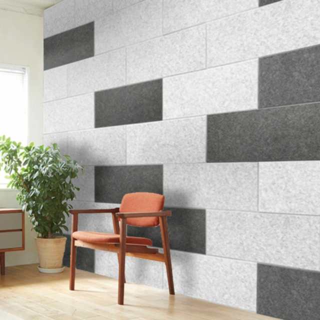 訳あり超特価の通販 吸音パネル 吸音材 フェルメノン 6枚セット 60×30cm 45度カット 小物入れ
